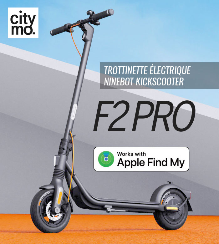 Nouvelle trottinette Ninebot Kickscooter F2 Pro chez CityMotion
